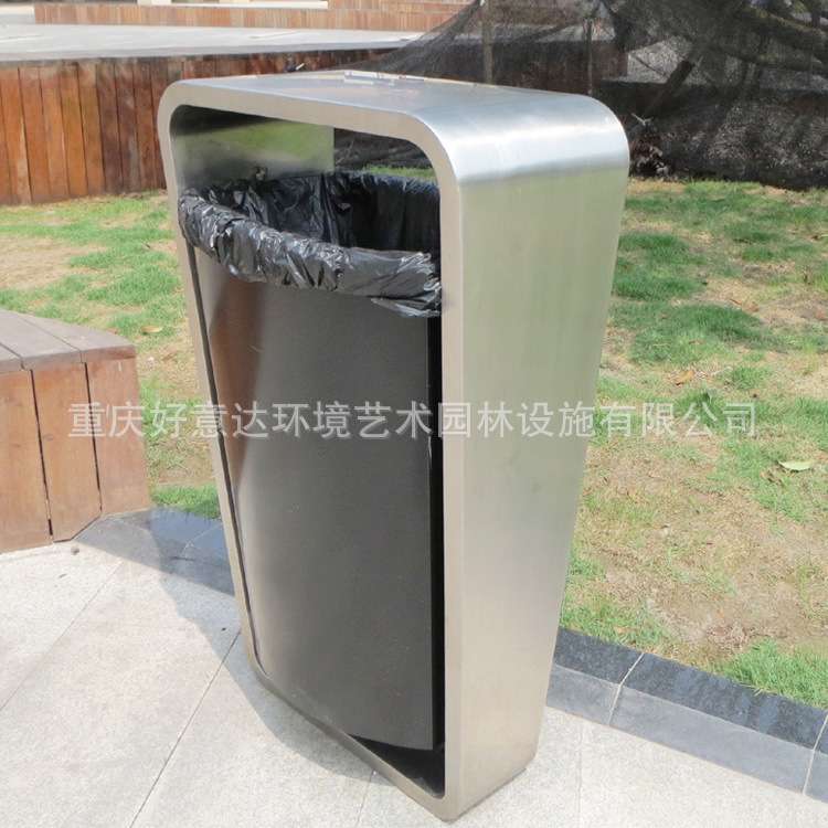 好意达室外不锈钢垃圾桶 小区街道创意垃圾箱体 地铁站机场垃圾筒