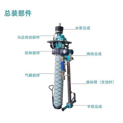MQT-1303.8 C型气动锚杆钻机煤矿用锚索支护钻孔气腿式锚杆钻机钻