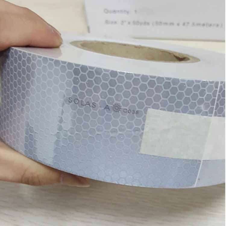 暖气管施工防水胶条防汛海事应急反光带50MM*45.7M银色反光胶带