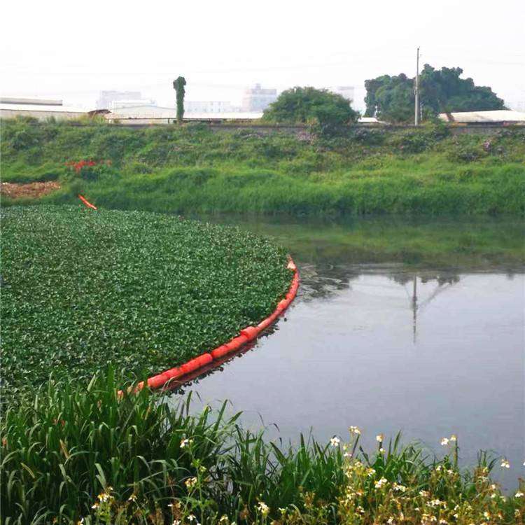 莲藕种植水面拦截浮筒 城河水面垃圾拦漂浮桶