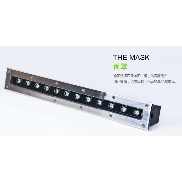 长方形LED-正/暖白、七彩埋地式防水灯 庭园广场防水射灯3W~36W