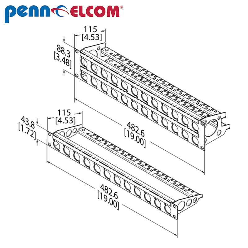Penn Elcom 番尔康 R2269/1UK-12 服务器托架机柜配件机柜托架