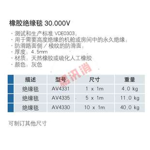 橡胶绝缘毯30.000V高压电伏绝缘垫电力检修绝缘橡胶板绝缘地胶
