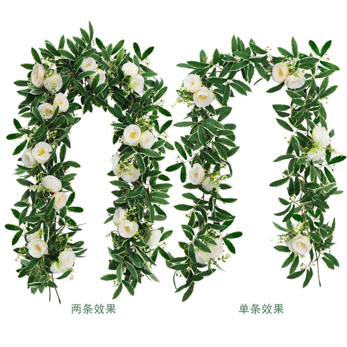 跨境人造仿真植物藤条婚礼家居装饰仿真藤森系花园场景布置假花藤