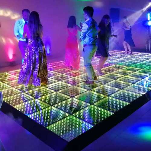 3d Led Dance Floor Infinity Mirror Abyss Wedding Stage DMX