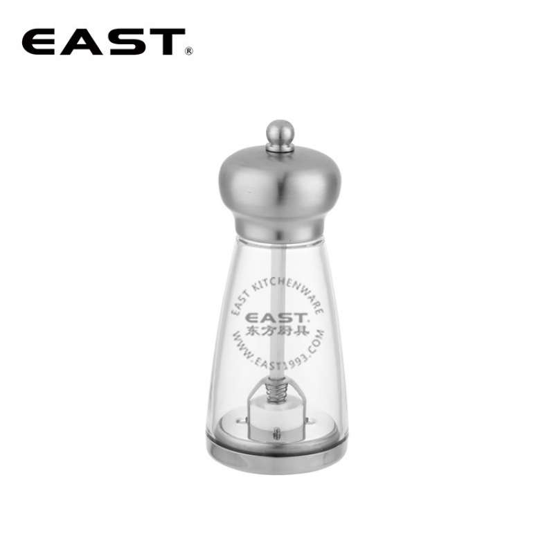 不锈钢圆头斜身透明胡椒磨【EAST东方厨具】