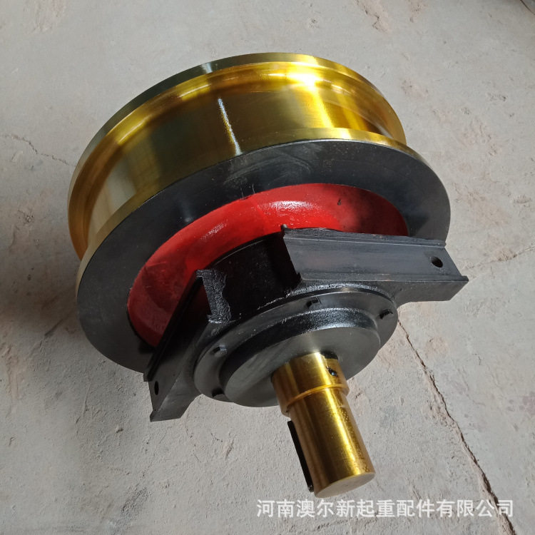 批发销售双轮缘天车车轮组铸造车轮组行吊调质行走轮