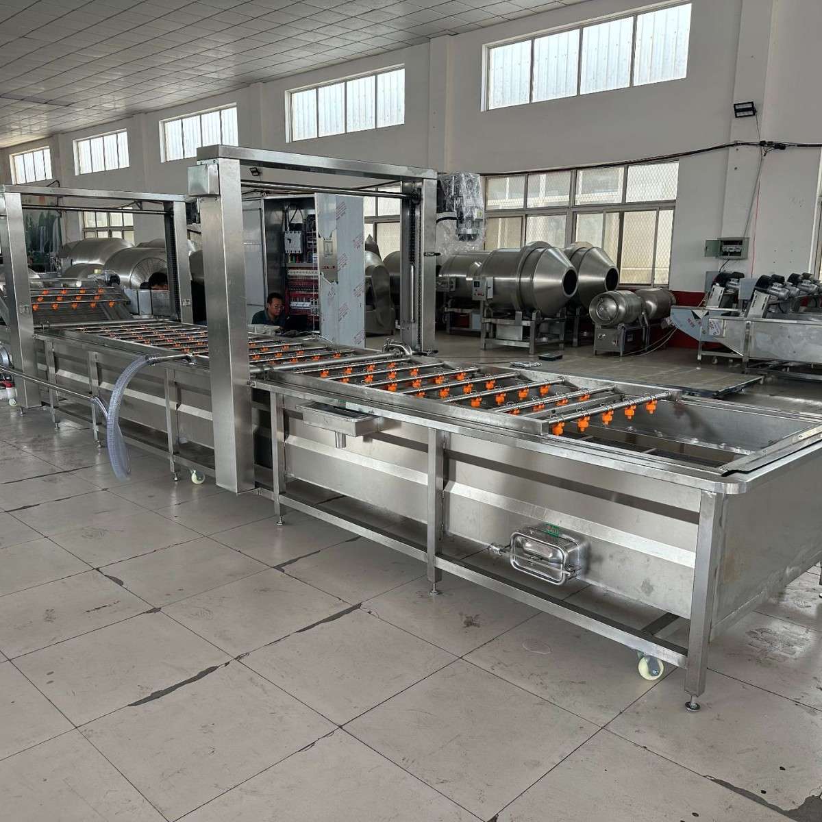 解冻机猪蹄缓化清洗设备带鱼加工成套流水线果蔬蔬果全自动食品级