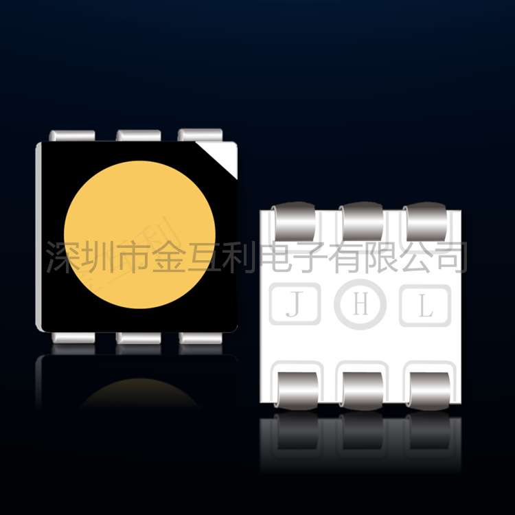 厂家直销 高亮 低光衰 5050黑面贴片式LED灯珠 自然白LED5050灯条