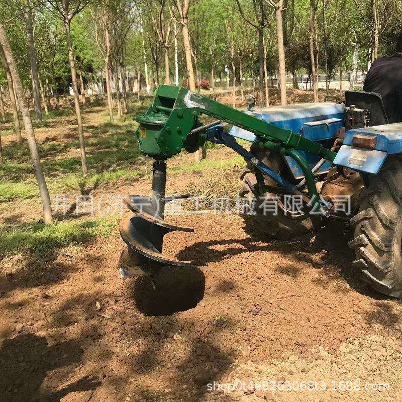 小型地钻打洞挖坑机打孔机植树家用大棚王拖拉机多功能挖坑神器
