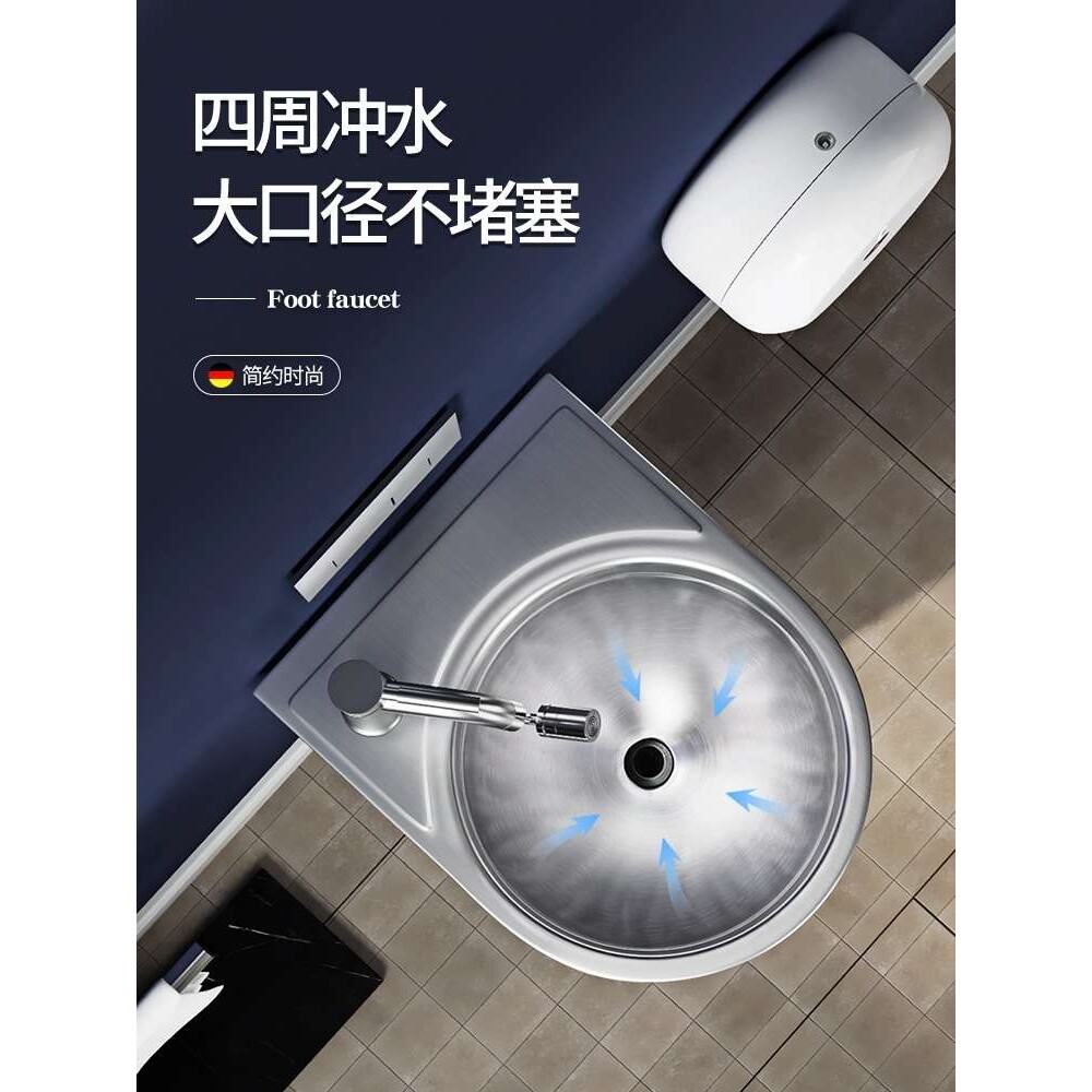 304不锈钢呕吐池酒吧夜店KTV自动感应冲水厕所洗手漱口壁挂呕吐盆