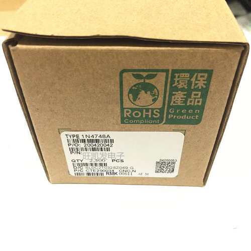 稳压二极管 1N4748A 1W 22V T/B 直插 DO-41 玻璃管 厂家直销