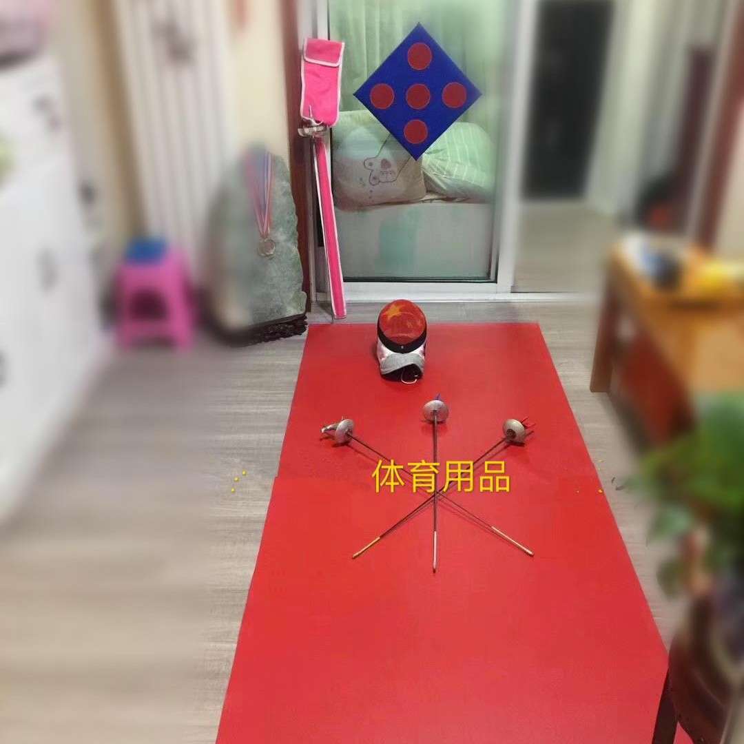 击剑器材家庭居家击剑剑道训练靶击剑橡胶训练剑道可卷携带方便