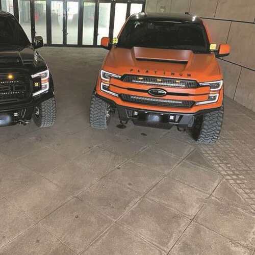 适用15-20年福特猛禽F150大管冲沙前杠竞技前护杠越野前保险杠