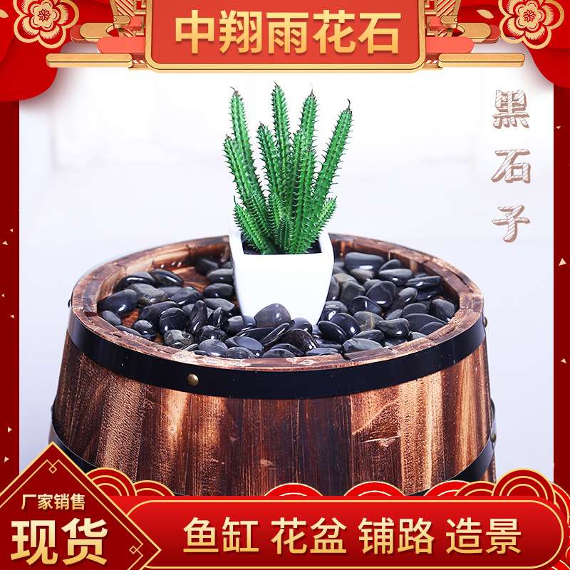 南京鹅卵石雨花石小石子鱼缸花盆多肉装饰盆栽园艺造景五彩石5斤