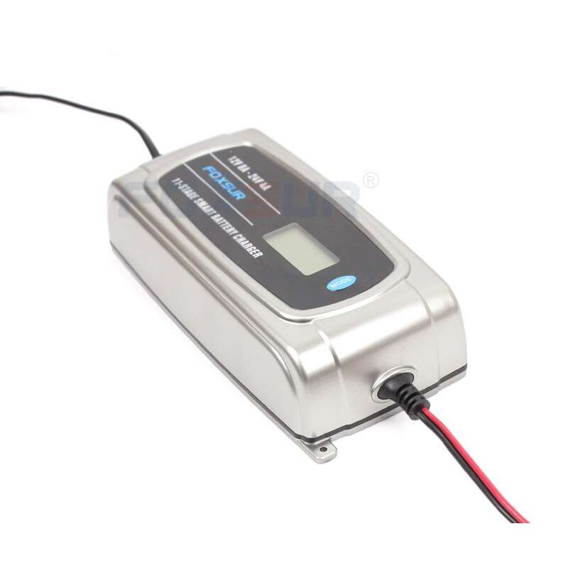 富可思 12V 8A 24V 4A 汽车卡车电瓶充电器 带液晶充电器