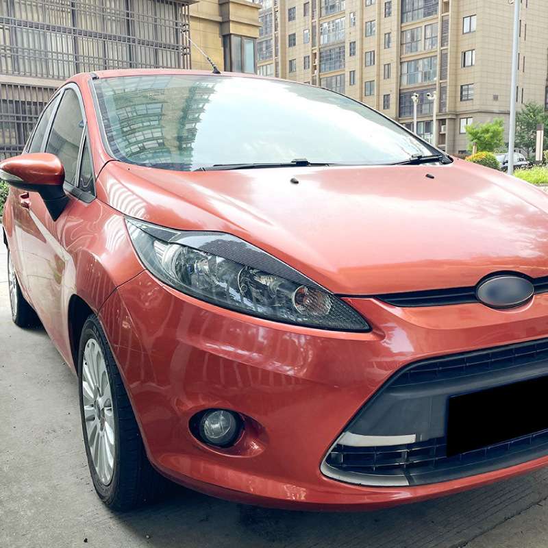 适用福特嘉年华Fiesta MK6 2008-2012灯眉前大灯车贴外饰改装配件