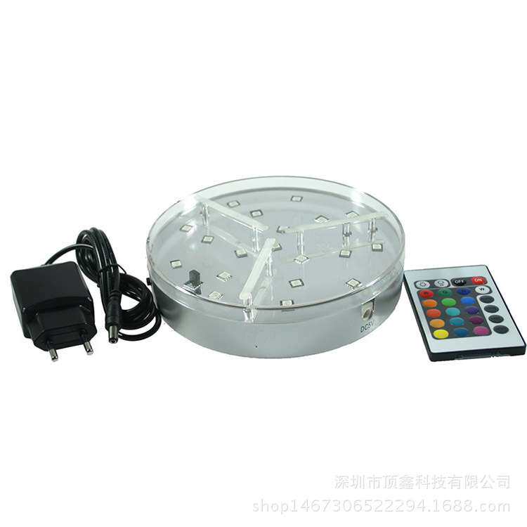 遥控LED变色工艺品灯座 花瓶灯座 鱼缸灯座