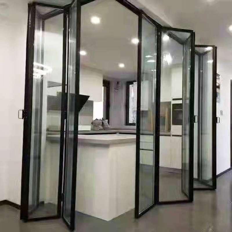 铝合金折叠门简易商铺推拉门汽美店洗车房防水防尘铝合金提升门窗