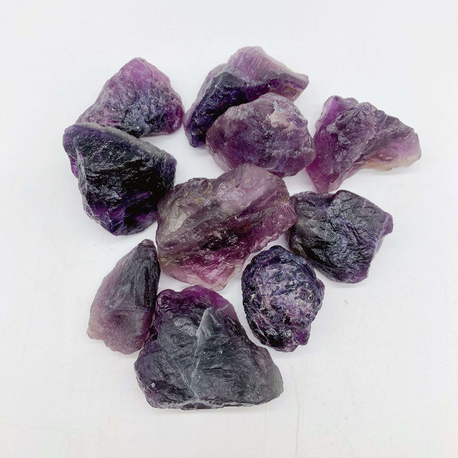 厂家 供应紫莹石原石原矿大颗粒不规则多材质可选厂家直销