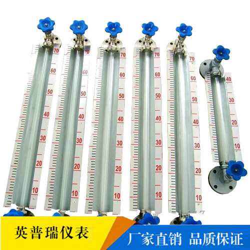 X49W-16P不锈钢玻璃管液位计 法兰卡盘快装式螺纹考克智能水位计