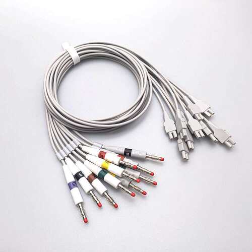 兼容邦健GE马葵MAC500/800/1100/1200/1200ST分体十导心电导联线