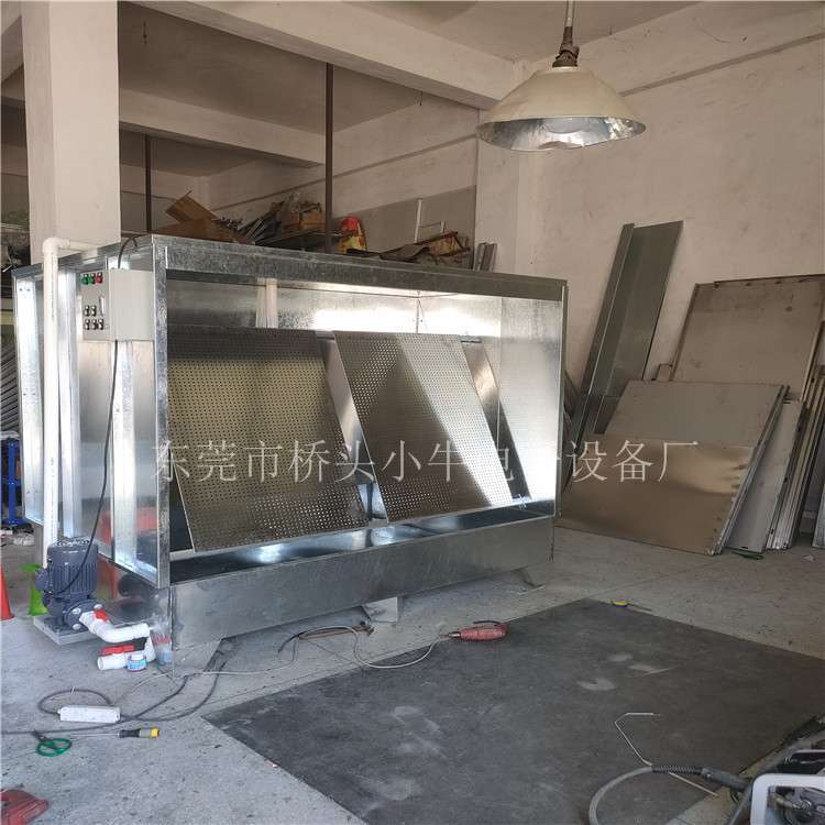 打磨喷漆台水濂柜工艺品喷油水帘柜喷漆房水濂机环保水帘机设备厂
