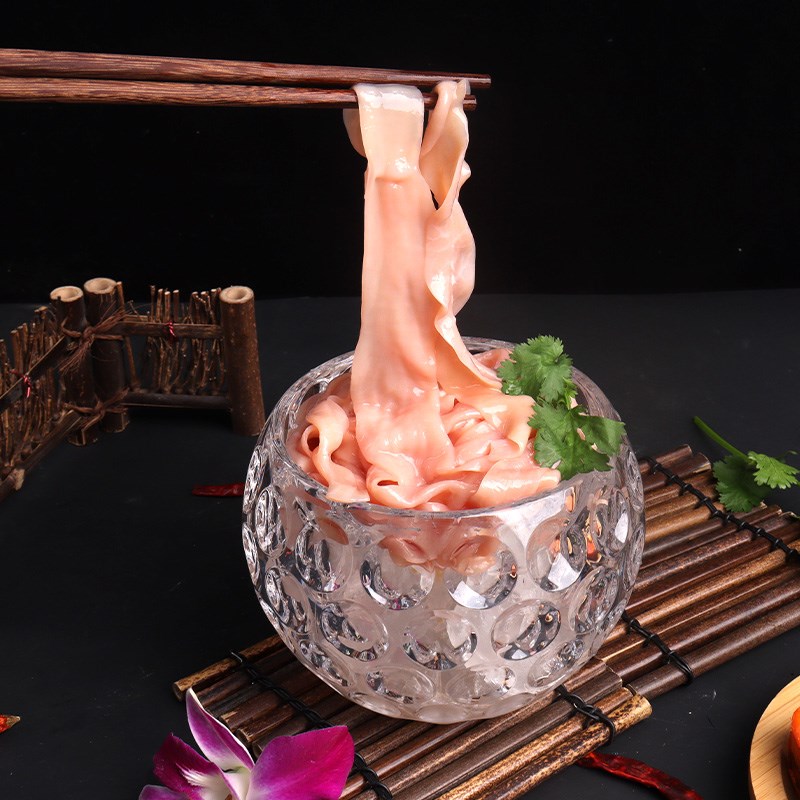 网红商用火锅店鸭肠鹅肠专用酒店特色餐具亚克力圆点水晶碗天鹅碗