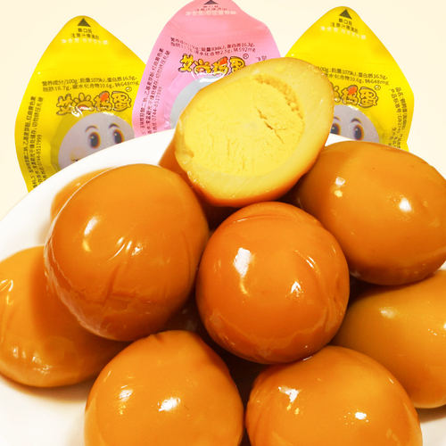 鹌鹑蛋卤蛋独立包装盐焗五香休闲食品解馋卤味零食小吃批发