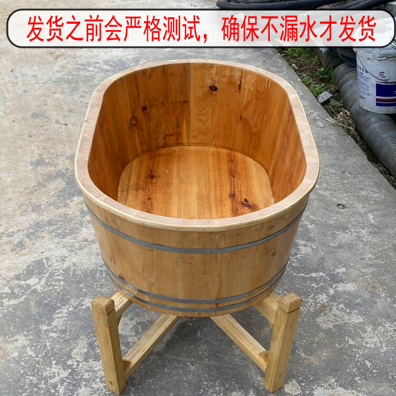 手工柏木养鱼木盆 大型金鱼养殖木桶 古法养鱼木缸 老柏木圆形鱼