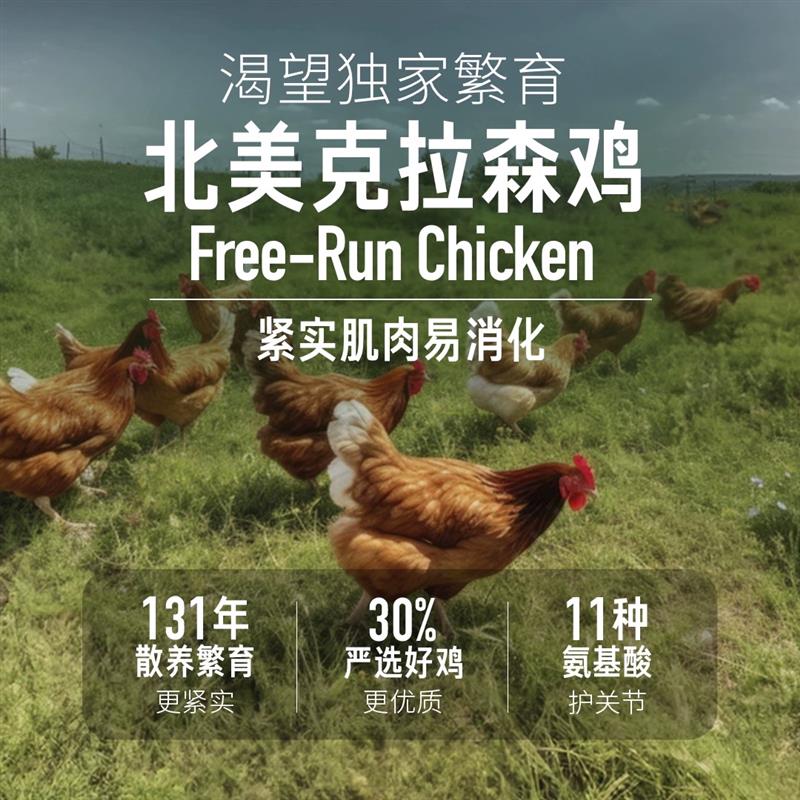 渴望无谷鸡肉猫粮 Orijen六种鱼全阶段室内猫专用粮 八重守护配方