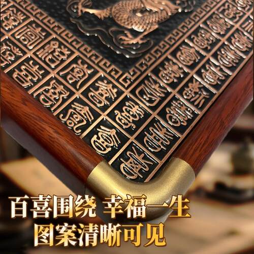 铜板婚书铜制中式订婚书婚书结婚铜制纯铜纯手工摆台聘书高级礼物