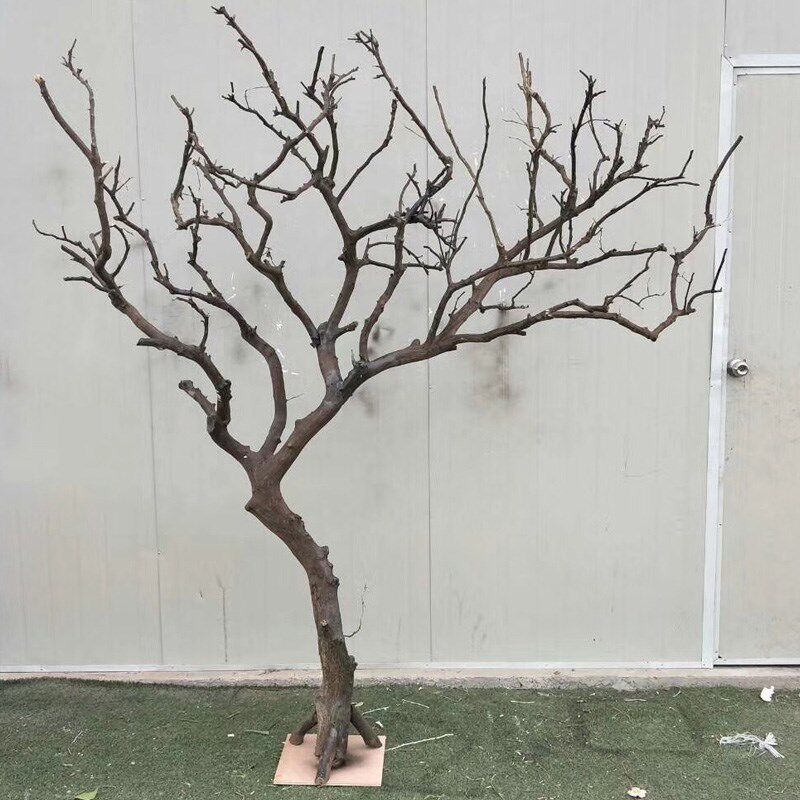 干树枝装饰造型许愿树挂件客厅橱窗白色枯枝落地婚庆摆件造景道具