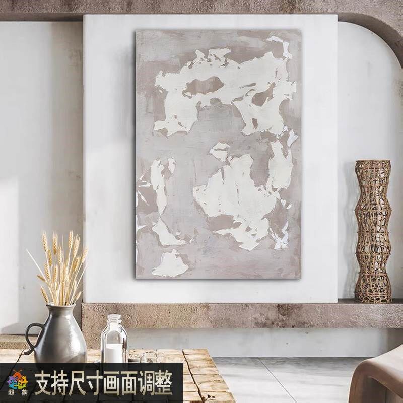 宅寂侘寂的装饰画玄关墙面挂画寂侘风无框画民宿酒店房间壁画定制