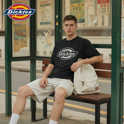 Dickies美式logo短袖情侣T恤