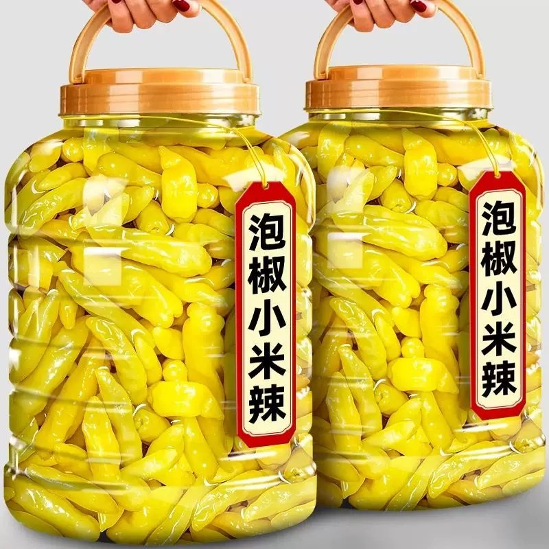 老坛泡椒小米辣2斤瓶装泡菜料