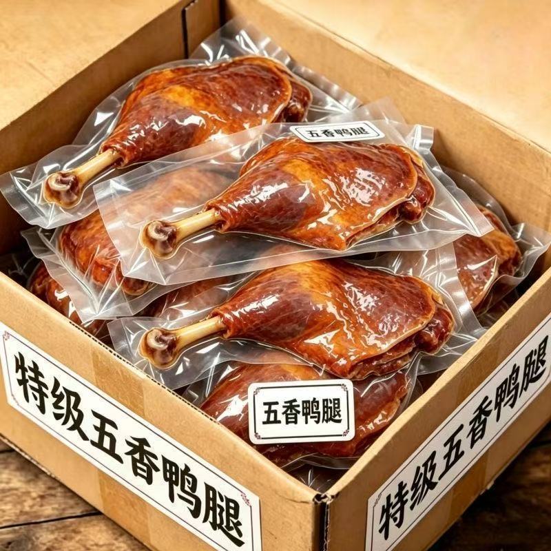 【8只大鸭腿】鲜卤五香大鸭腿开袋即食解馋肉类充饥食品批发零食