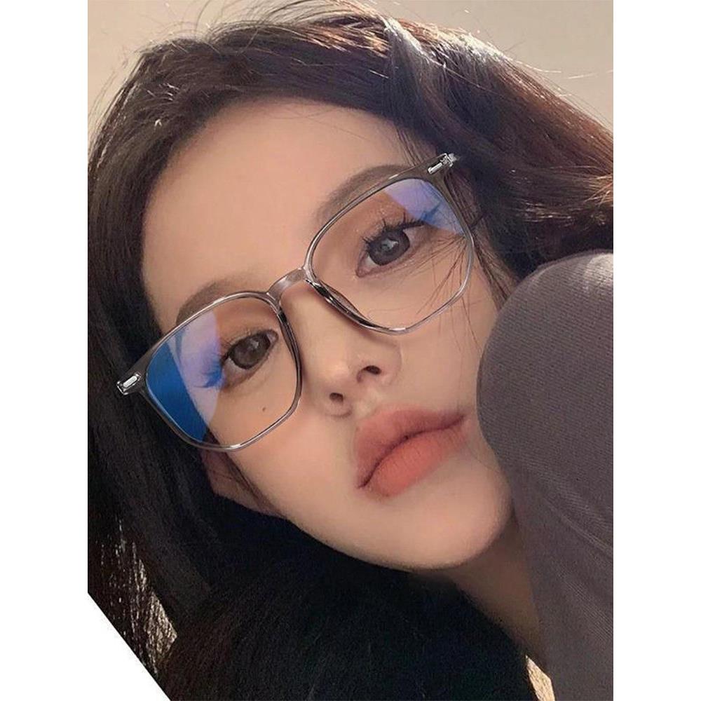 超轻眼镜框近视眼镜女潮可配度数防蓝光素颜神器显瘦平光镜图片