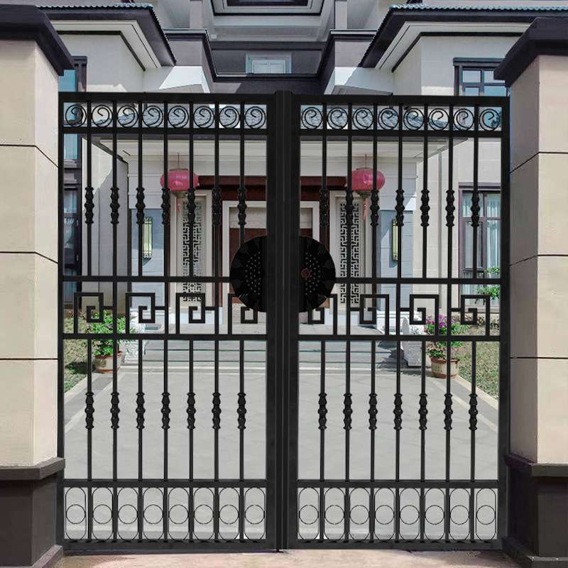 庭院大门院子门铁艺门围墙门栅栏门防盗门别墅大门农村小铁门钢
