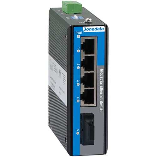 3onedata IES2105-4T1F-P48 一路光转4路电 兼容IES215-1F 三旺