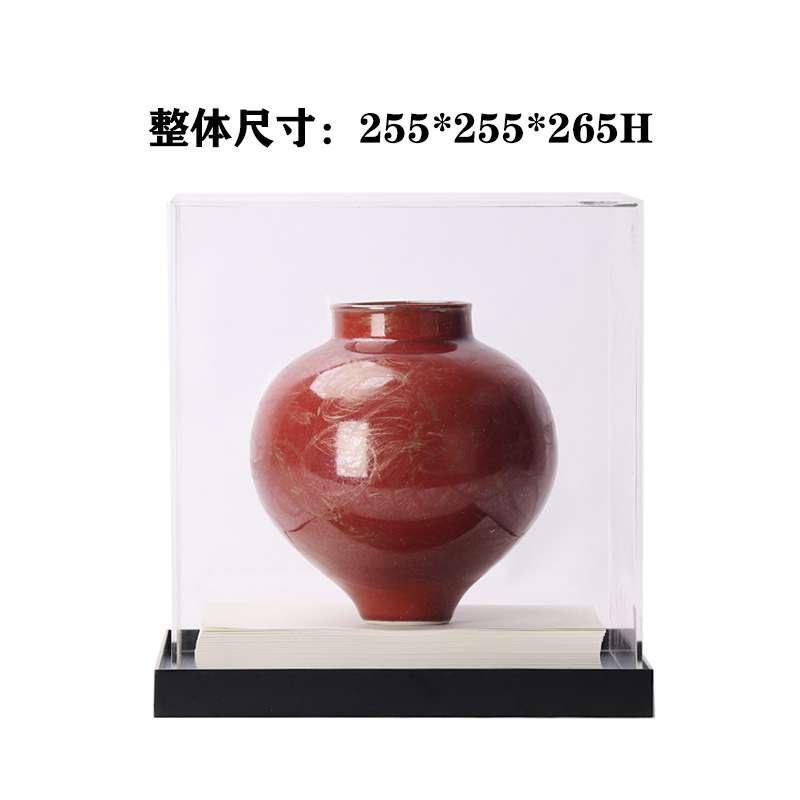 宋氏美学新中式陶瓷亚克力罩创意摆件玄关客厅售楼处卧室家居软装