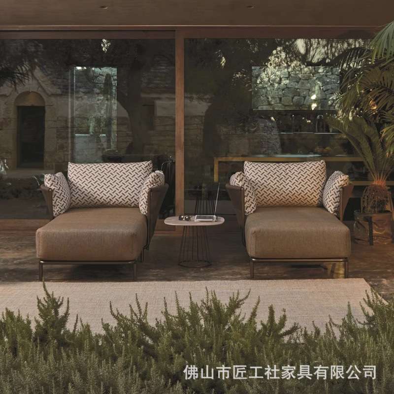 户外沙发藤编绳子休闲别墅庭院花园露天阳台藤椅组合现代简约家具