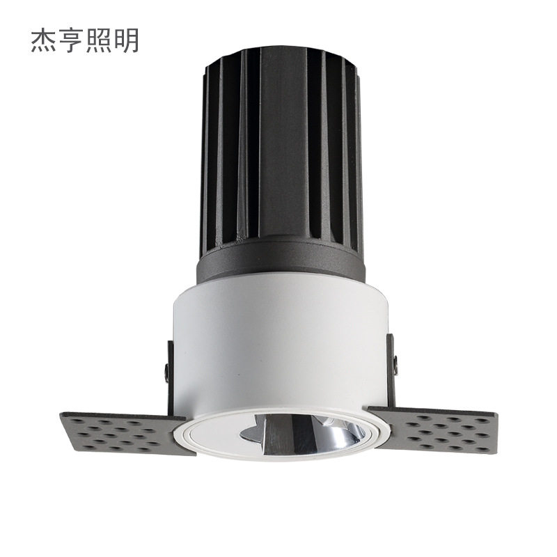 LED筒灯外壳配件压铸铝材面环65mm开孔筒灯套件无边框工程灯