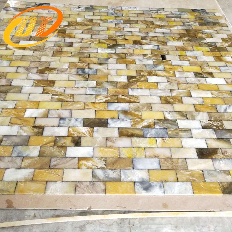 马赛克透光石 家具装饰板 家具贴面材料 树脂板 亚克力透光云石