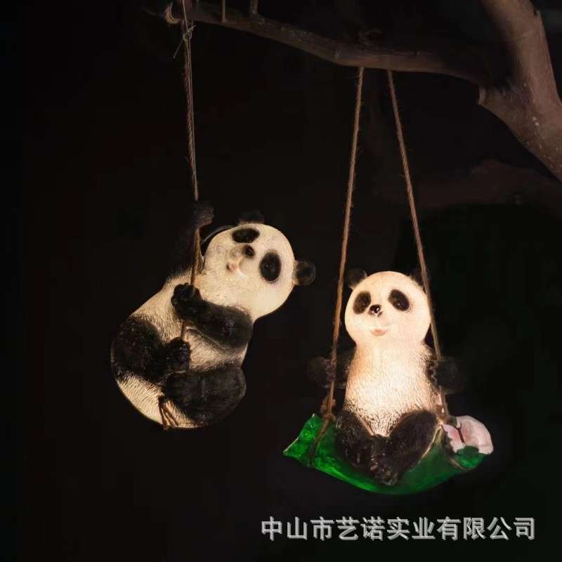 公园户外园林灯秋千考拉吊件 LED玻璃钢发光灯 别墅树上景观装饰