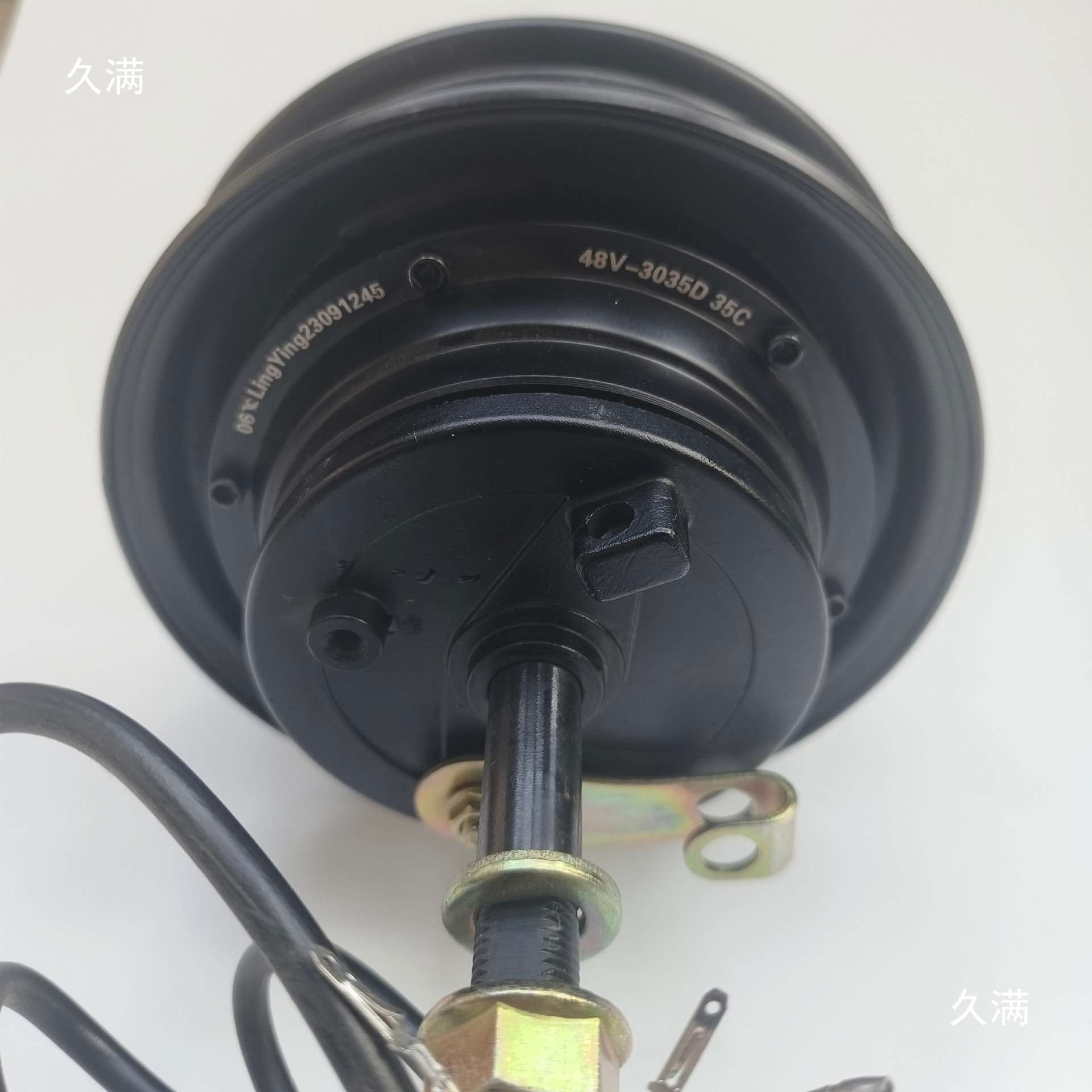 10寸单边轴无刷轮毂电机小型老年三轮车代步车后轮鼓刹电机