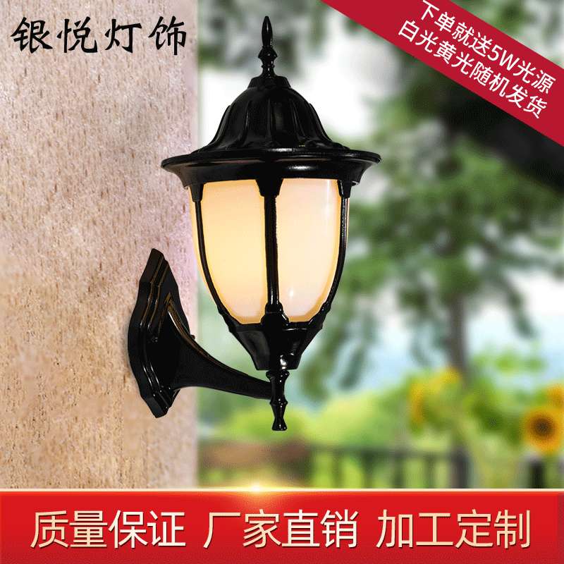 户外壁灯欧式防水别墅庭院走廊小猪笼壁灯室外阳台LED壁灯壁挂式
