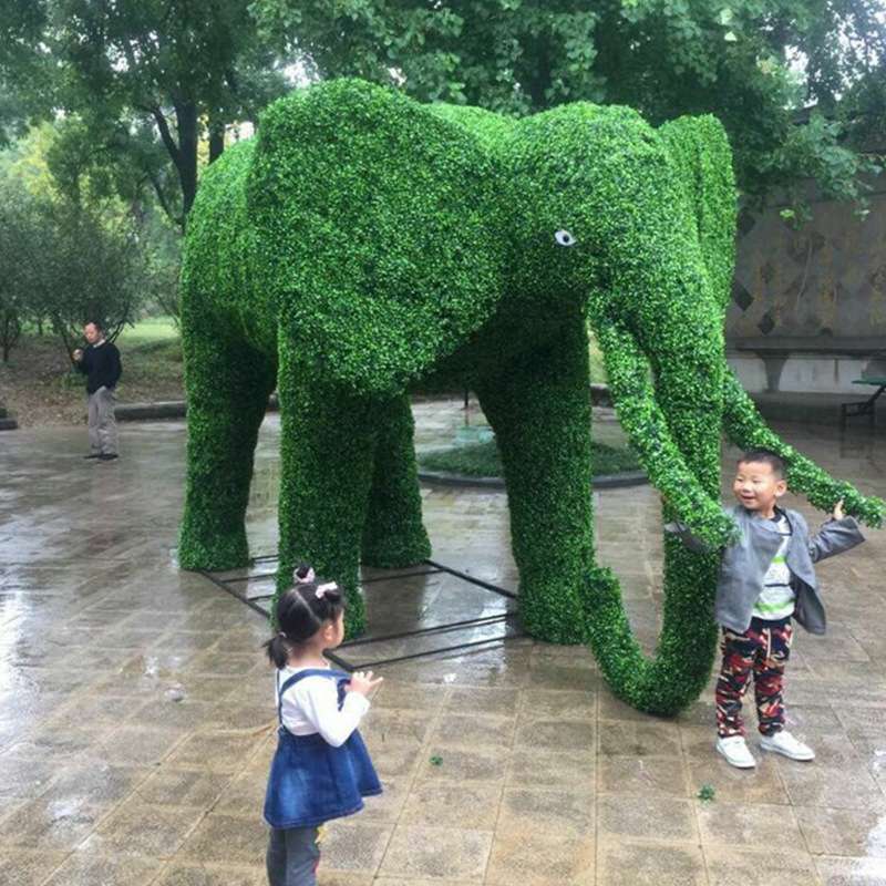 绿植雕塑孔雀大型玻璃钢工厂广场小区公园园林景观雕塑小品摆件