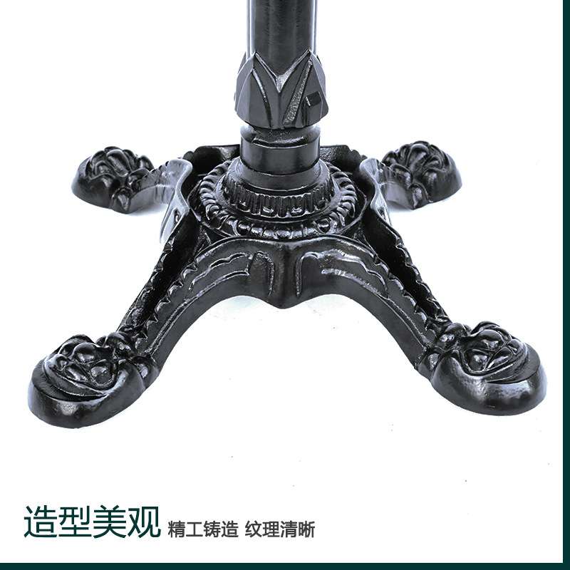 新中式铸铁四爪桌脚中餐厅咖啡管奶茶店桌子腿配件一手源头