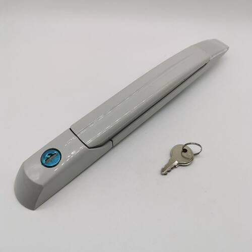 威图柜配件：MS867-1平面锁摇把锁7035色